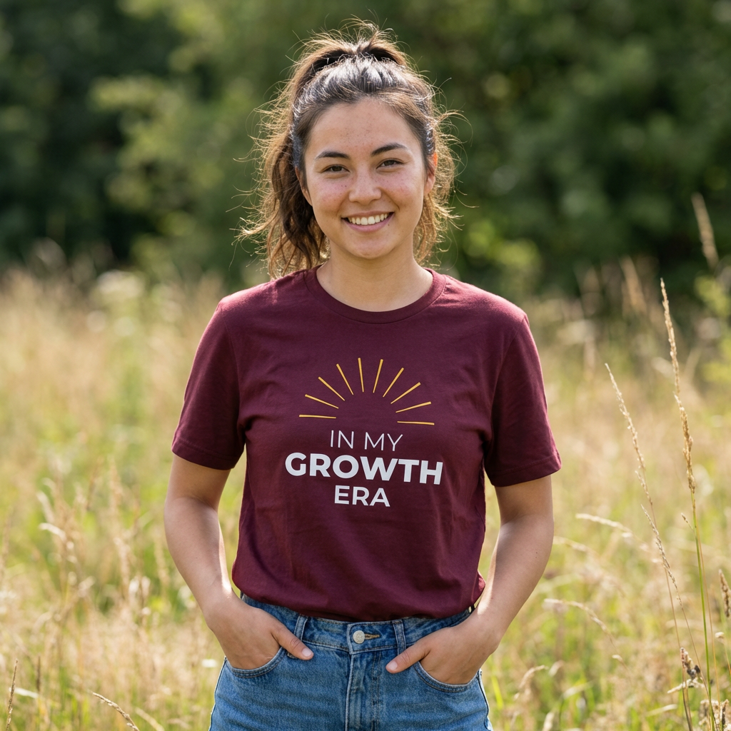 In My Growth Era T-Shirt | Bold Motivation Spring Tee for Women