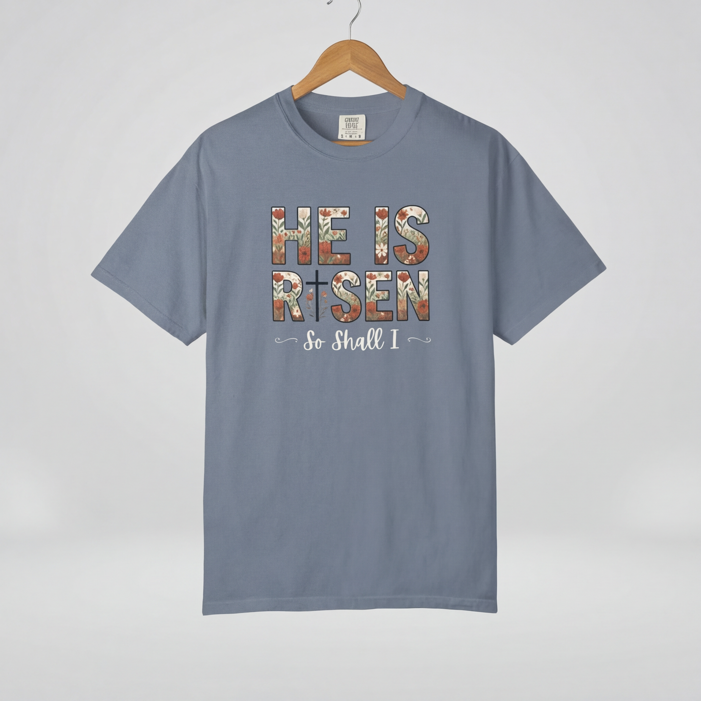 He is Risen Easter T-Shirt | Christian Faith Spring Tee