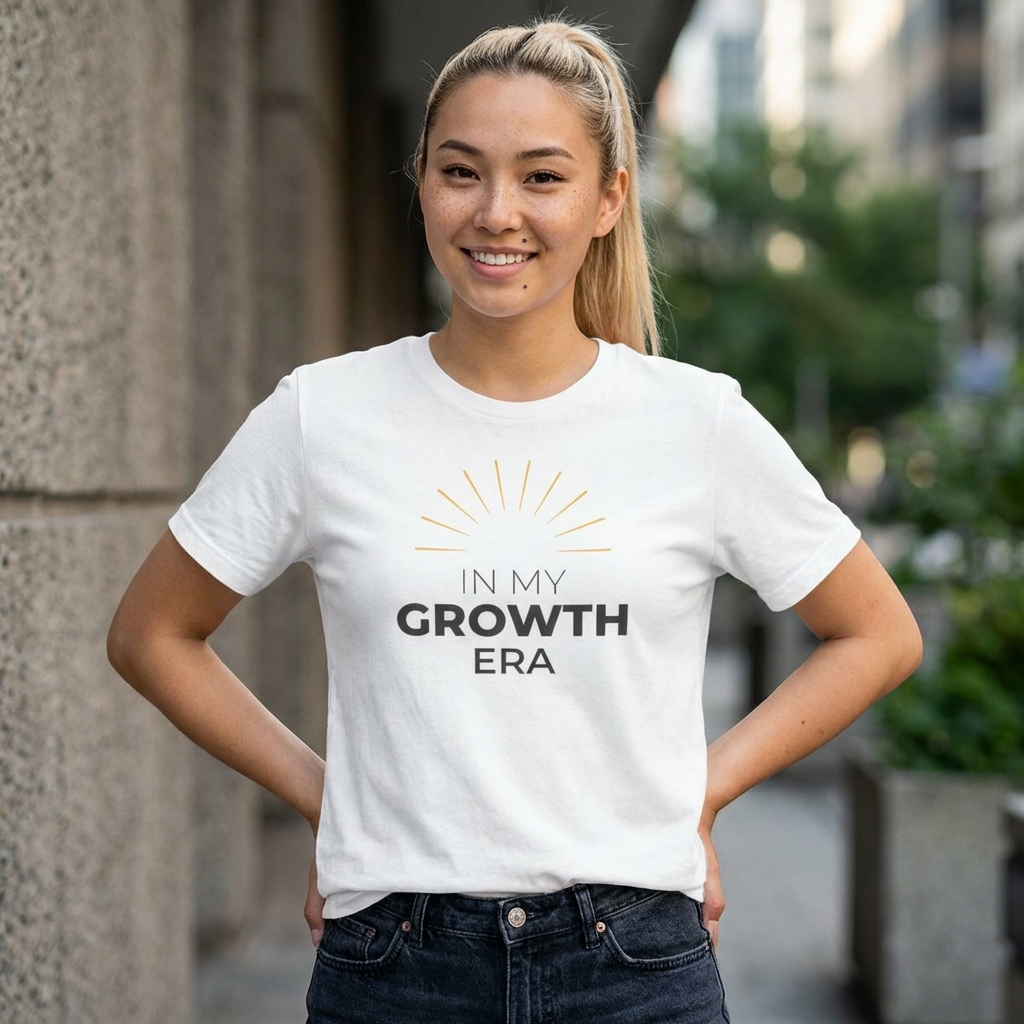 In My Growth Era T-Shirt | Bold Motivation Spring Tee for Women