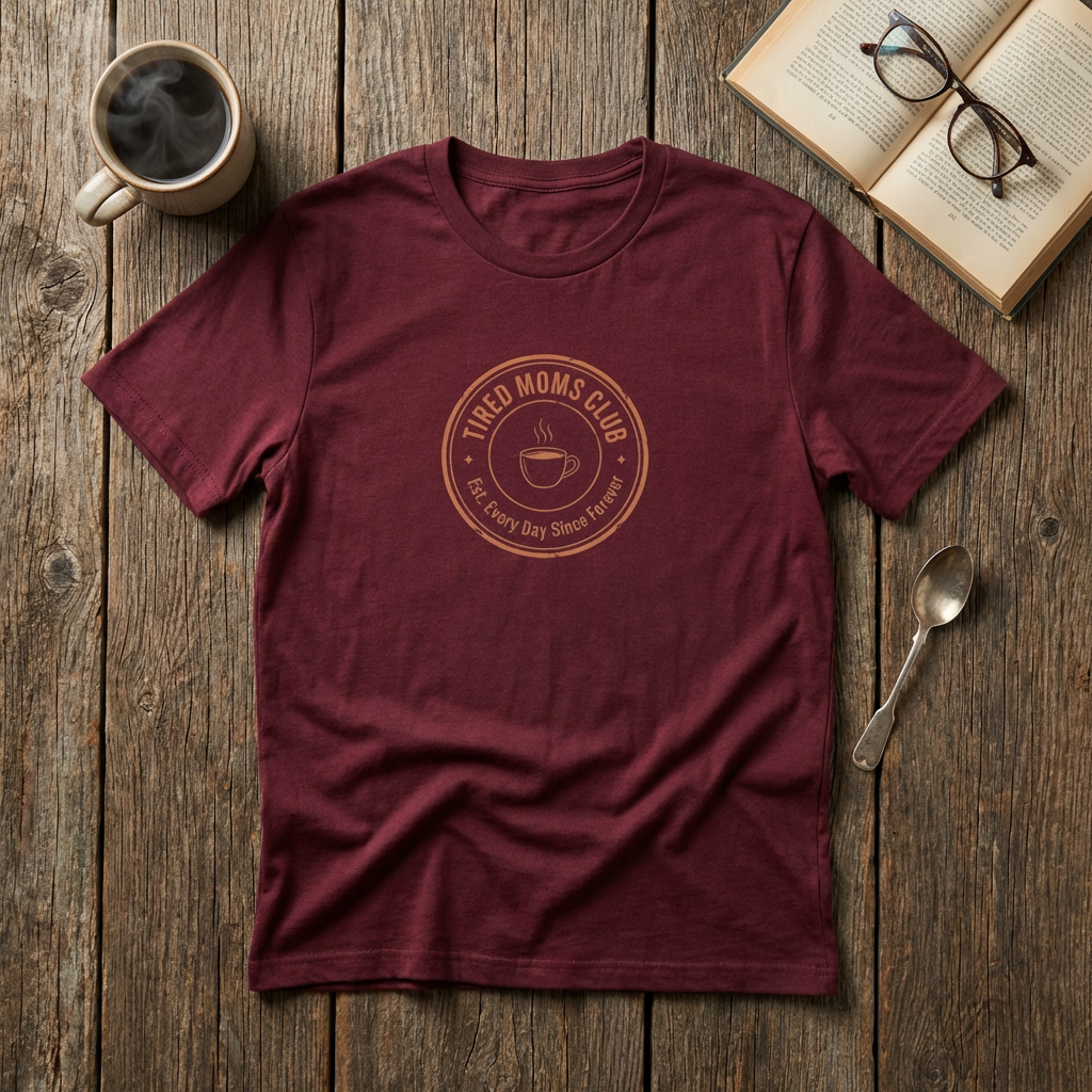 Tired Moms Club T-Shirt | Funny Mother's Day Tee | Relatable Mom Gift | Humor Mom Shirt | Gift from Kids