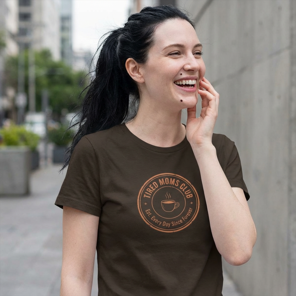Tired Moms Club T-Shirt | Funny Mother's Day Tee | Relatable Mom Gift | Humor Mom Shirt | Gift from Kids