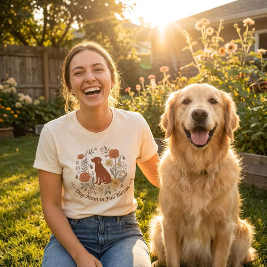 Dog Mom in Full Bloom T-Shirt | Spring Dog Mom Tee | Mother's Day Gift for Dog Moms
