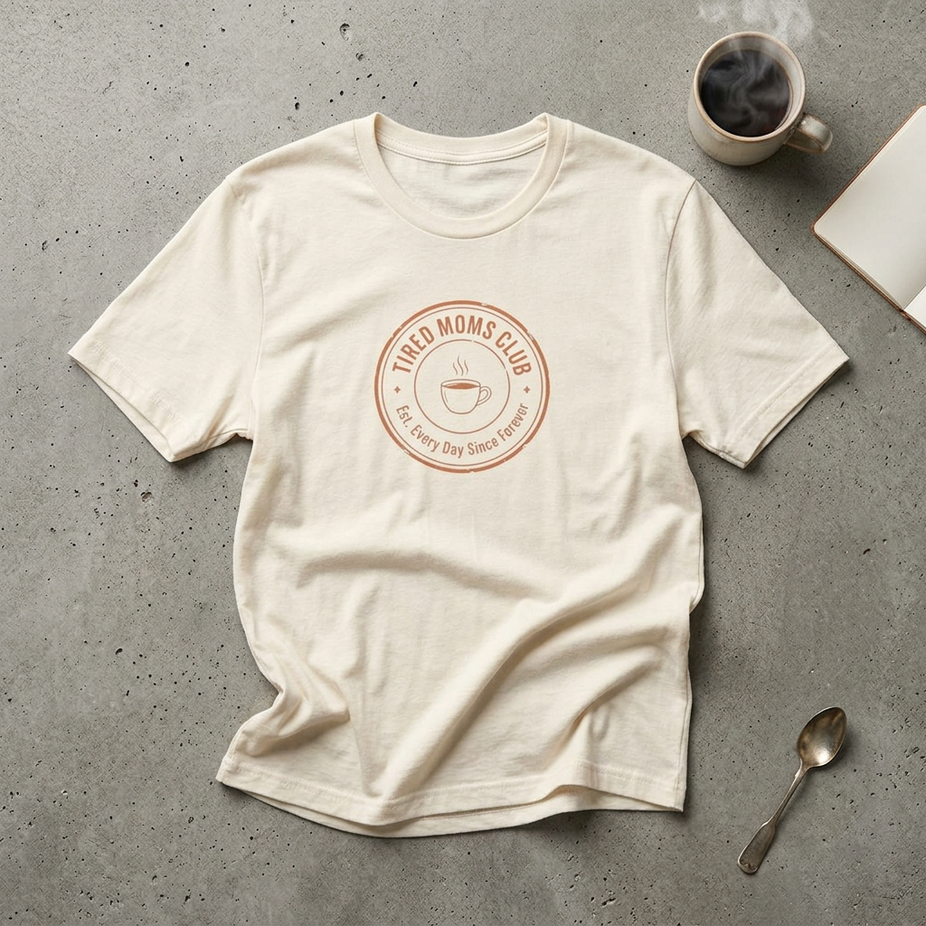 Tired Moms Club T-Shirt | Funny Mother's Day Tee | Relatable Mom Gift | Humor Mom Shirt | Gift from Kids