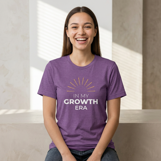 In My Growth Era T-Shirt | Bold Motivation Spring Tee for Women