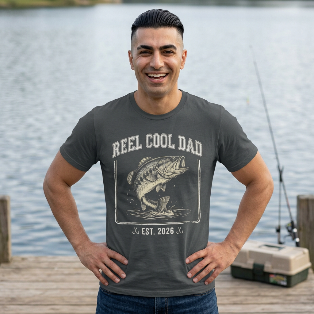 "Reel Cool Dad" Fishing T-Shirt — For those Inspired Fishermen