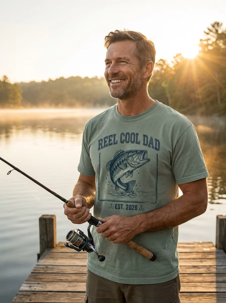 "Reel Cool Dad" Fishing T-Shirt — For those Inspired Fishermen