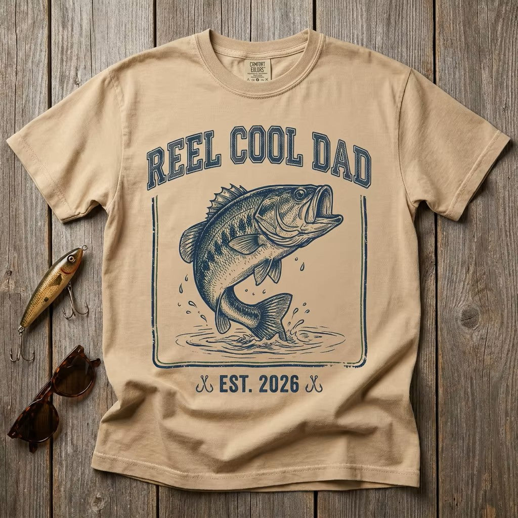 "Reel Cool Dad" Fishing T-Shirt — For those Inspired Fishermen