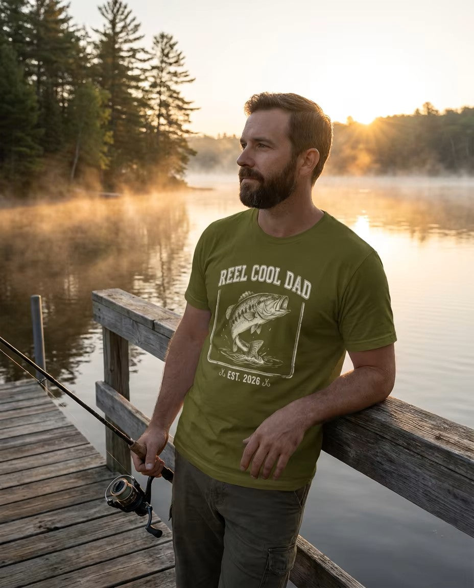"Reel Cool Dad" Fishing T-Shirt — For those Inspired Fishermen