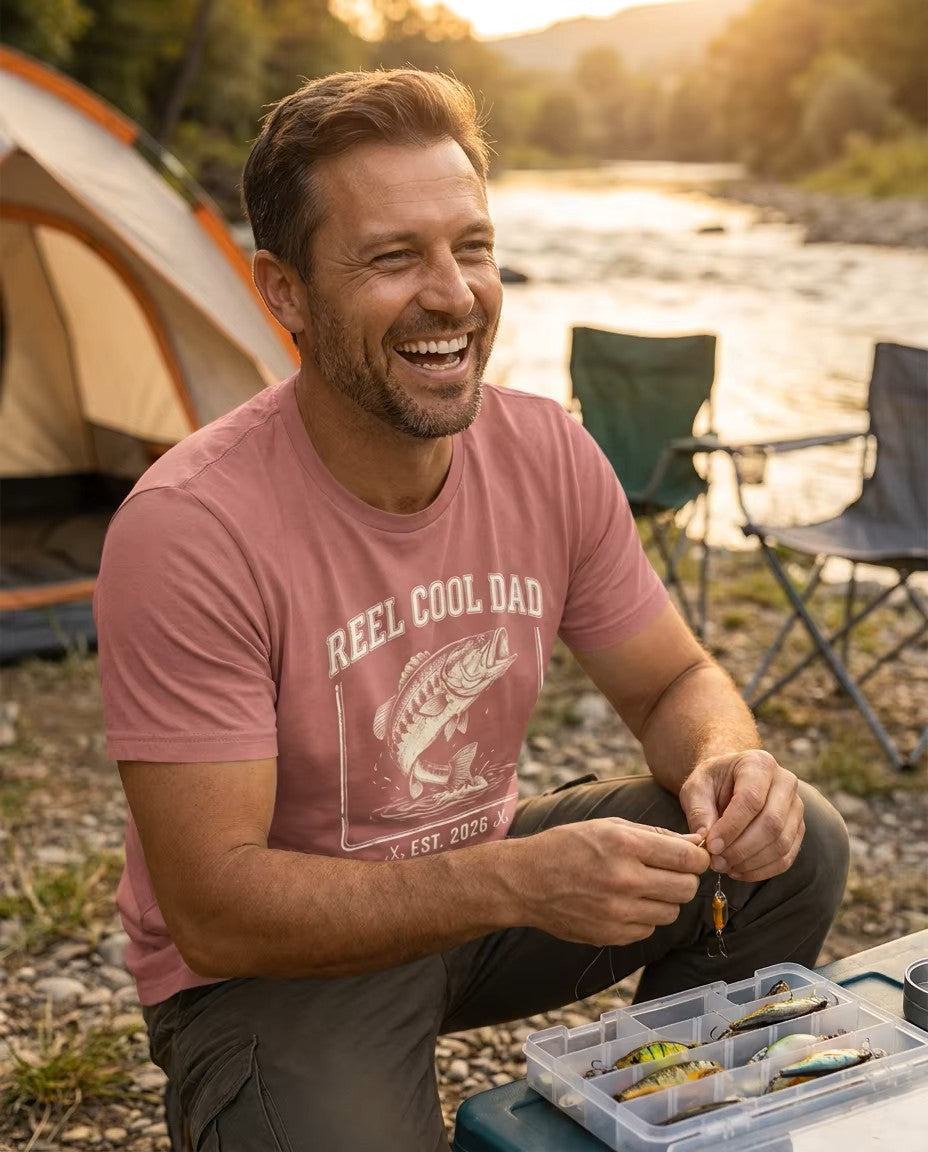 "Reel Cool Dad" Fishing T-Shirt — For those Inspired Fishermen