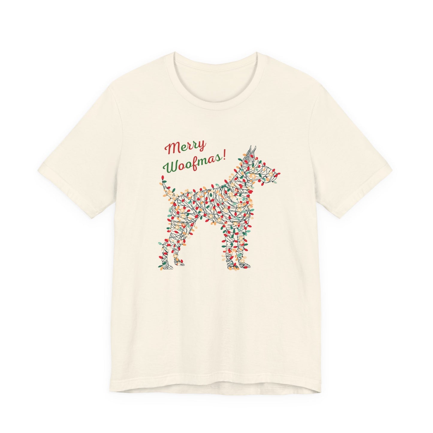 Merry Woofmas! Dog Christmas Lights T-Shirt