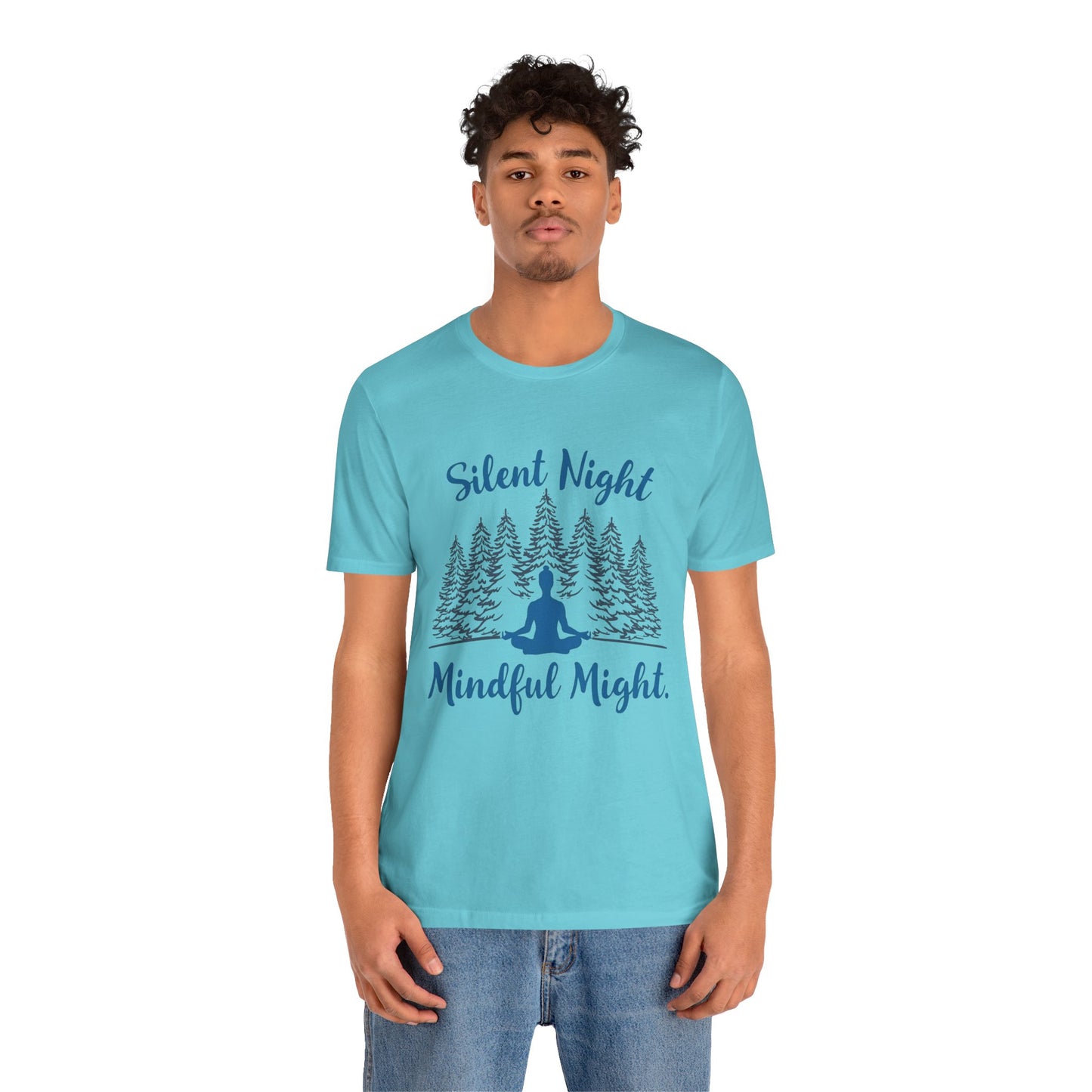 Silent Night, Mindful Might T-Shirt | Winter Meditation & Mindfulness Tee