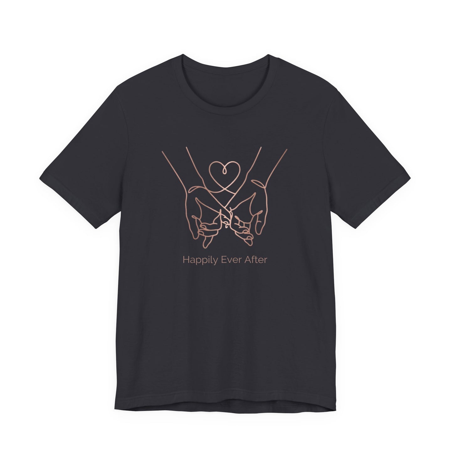 "Happily Ever After" Tee — Beautiful Line Art Love Bond