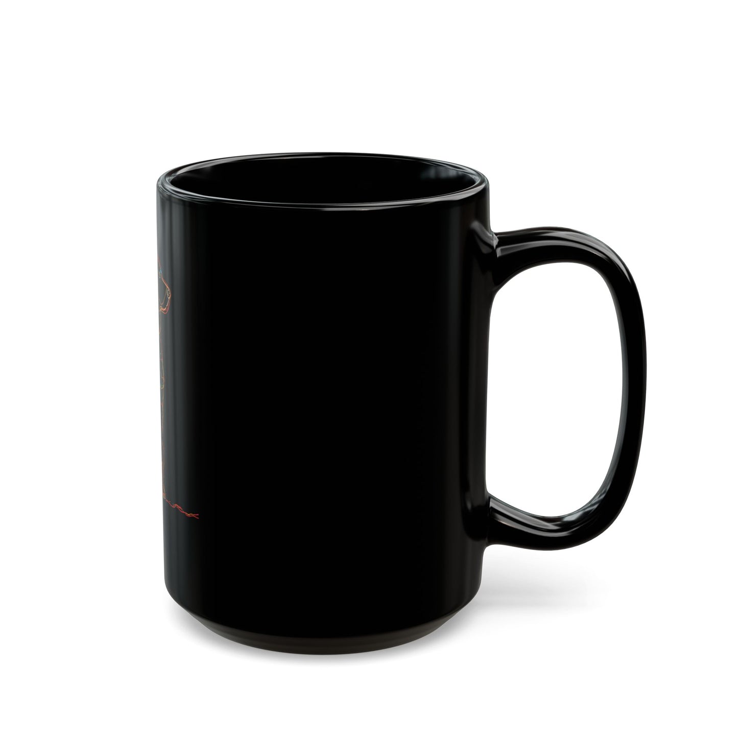 Merry Woofmas! Dog Christmas Mug — Black Center Design