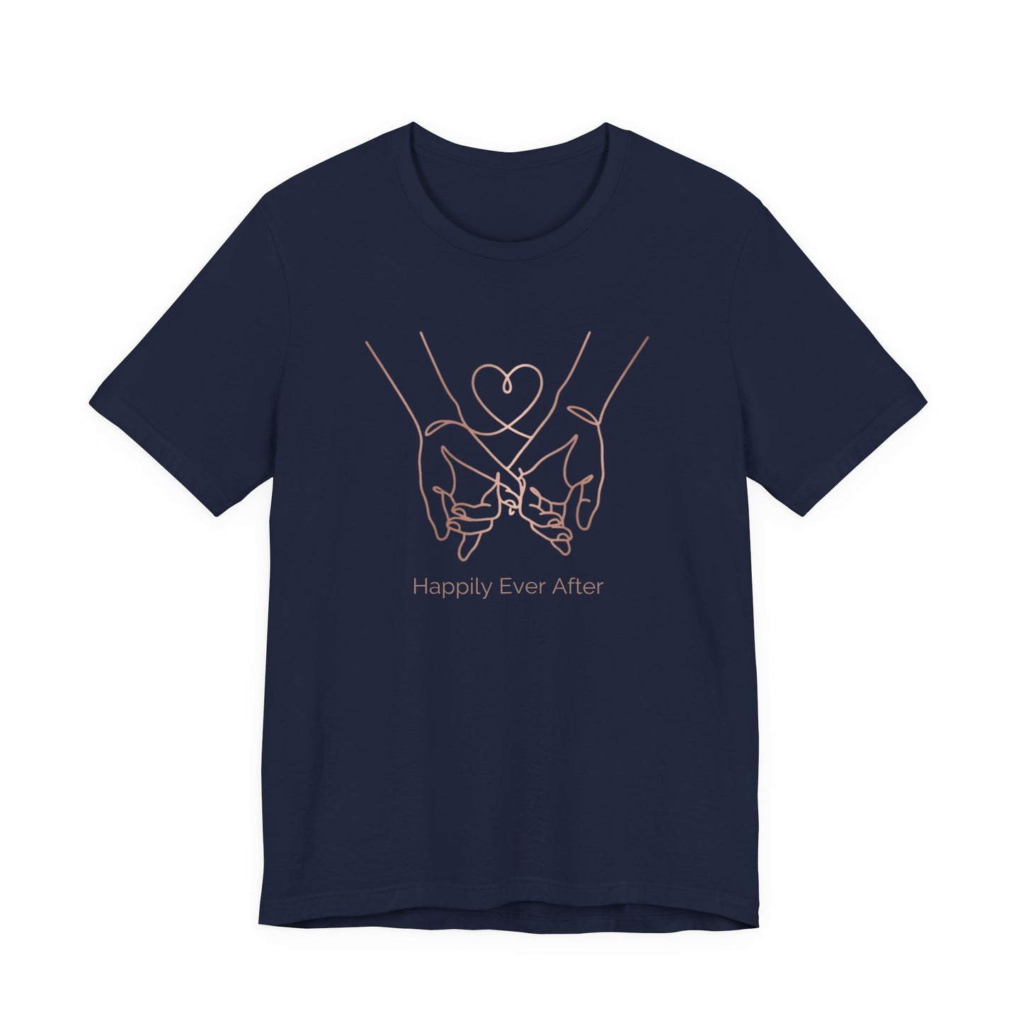 "Happily Ever After" Tee — Beautiful Line Art Love Bond