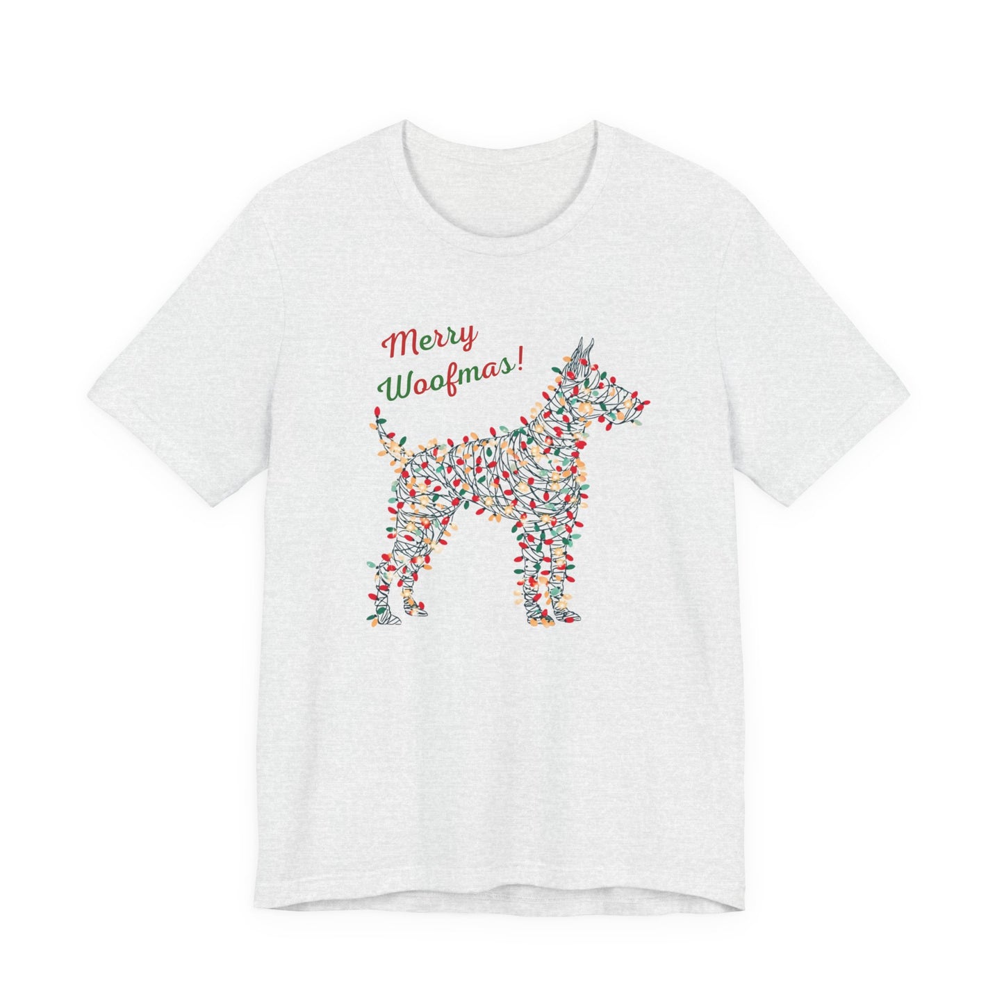 Merry Woofmas! Dog Christmas Lights T-Shirt