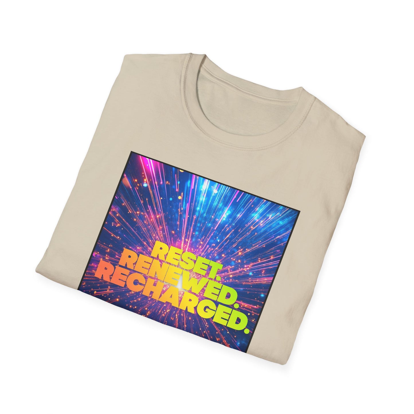 Reset. Renewed. Recharged.™ Unisex Tee | New Year Motivation Graphic Shirt
