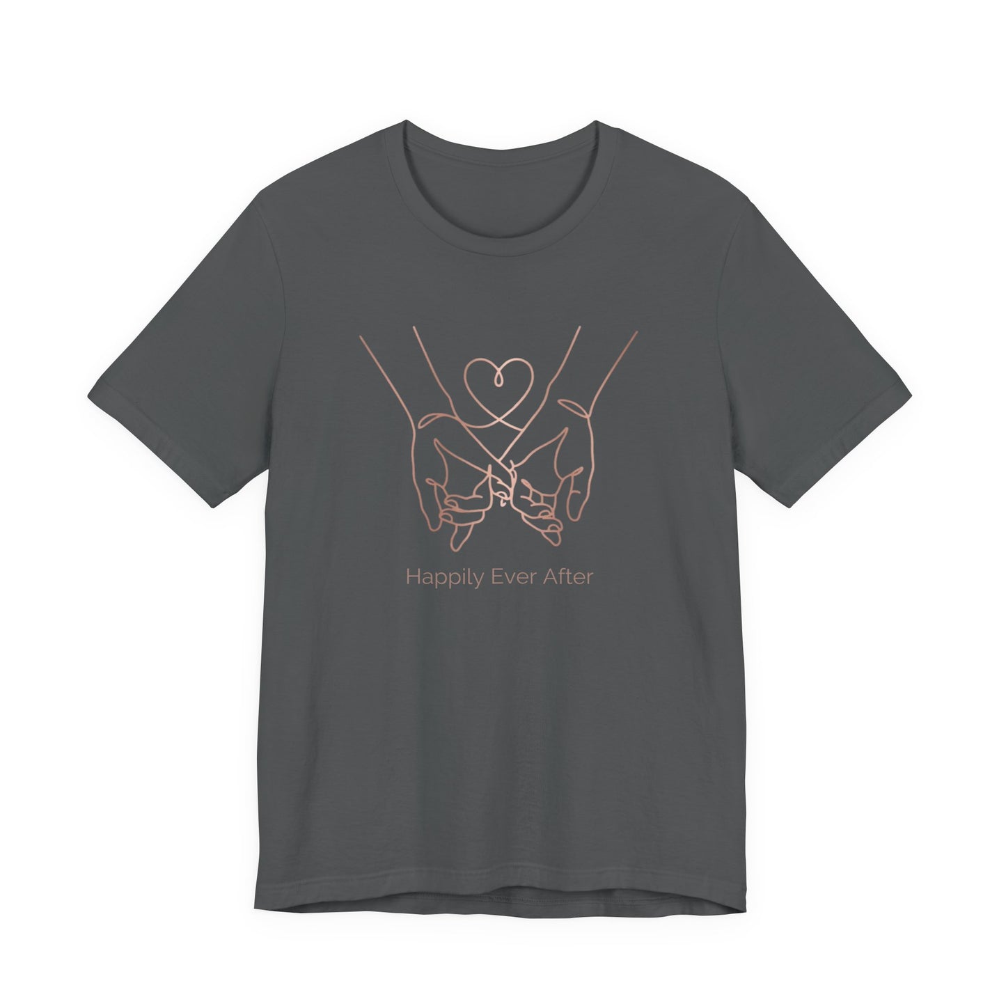 "Happily Ever After" Tee — Beautiful Line Art Love Bond
