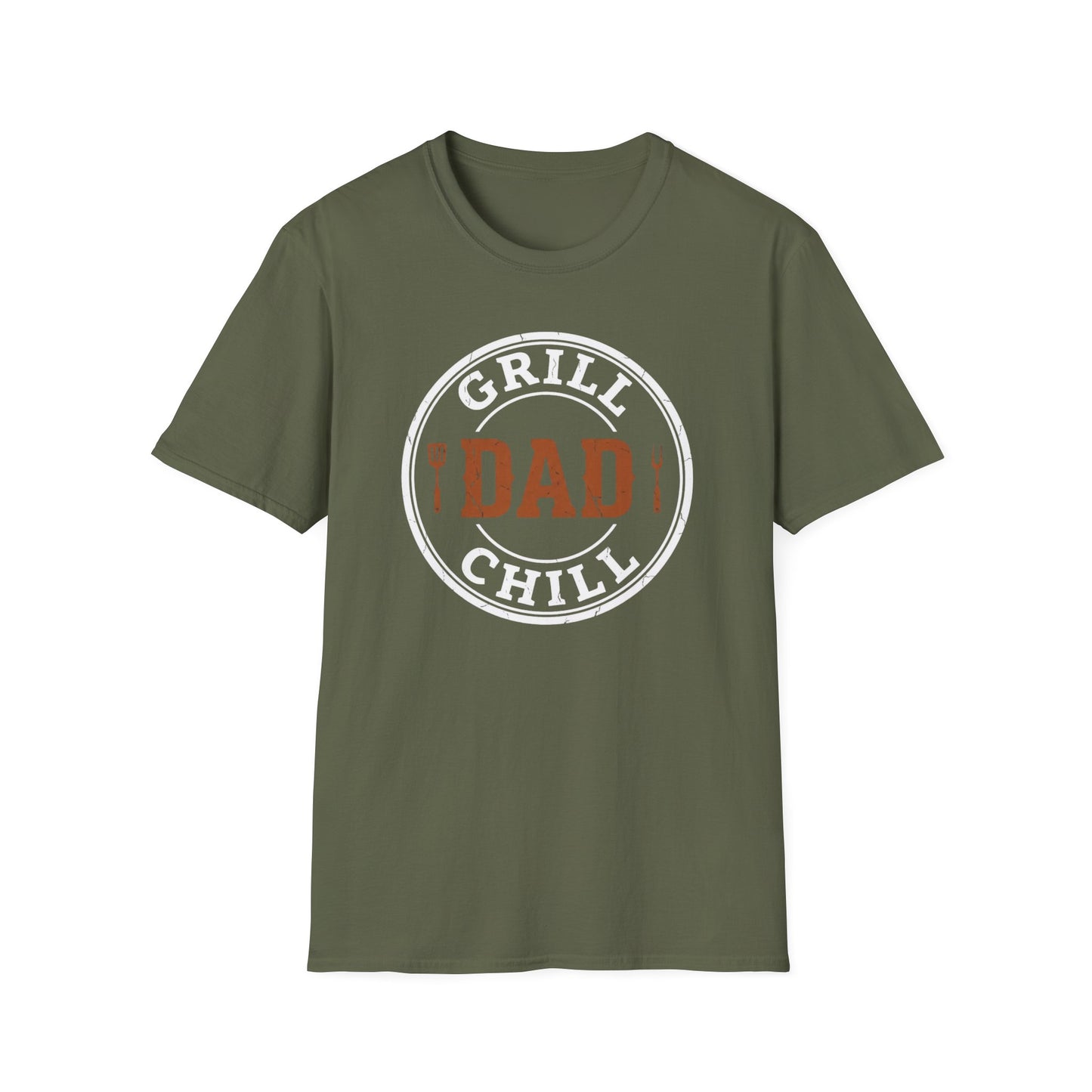 Grill and Chill Dad Shirt | BBQ Dad Father's Day Tee | Funny Dad Grilling Gift | BBQ Lover Dad Shirt
