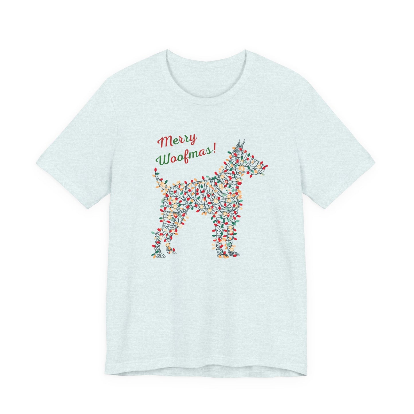 Merry Woofmas! Dog Christmas Lights T-Shirt