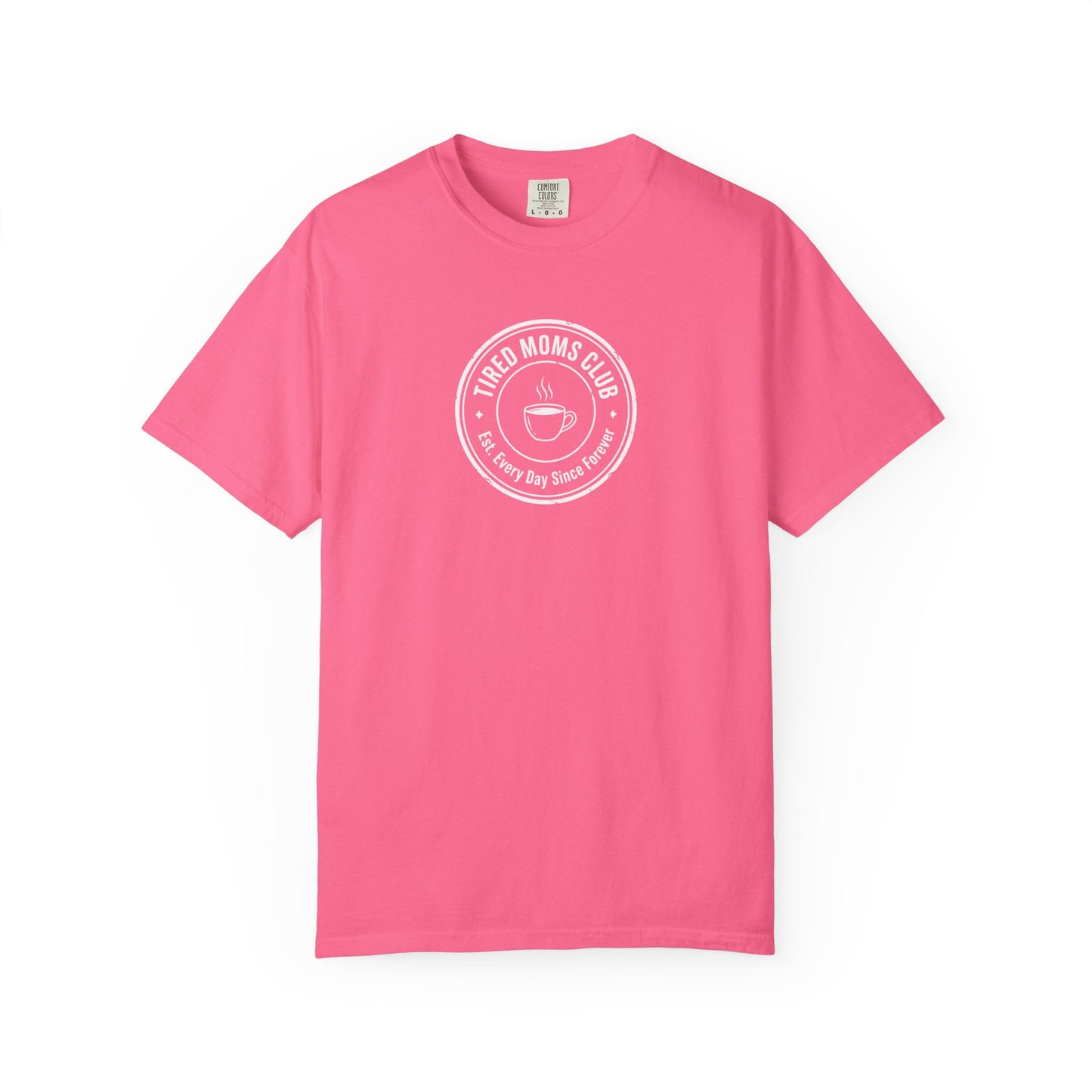 Tired Moms Club T-Shirt | Medium Center Print | Funny Mother's Day Tee | Relatable Mom Gift | Humor Mom Shirt | Gift from Kids