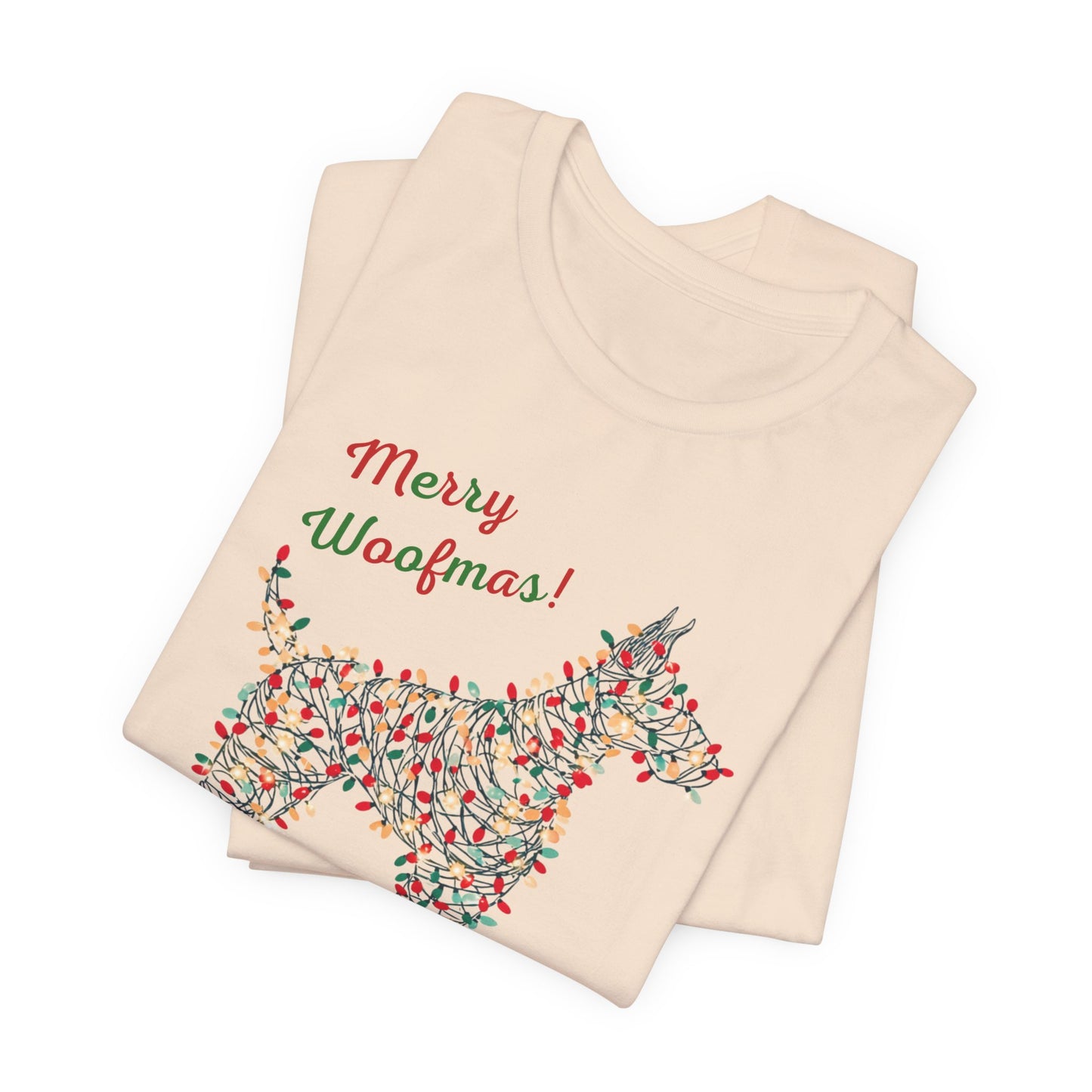 Merry Woofmas! Dog Christmas Lights T-Shirt