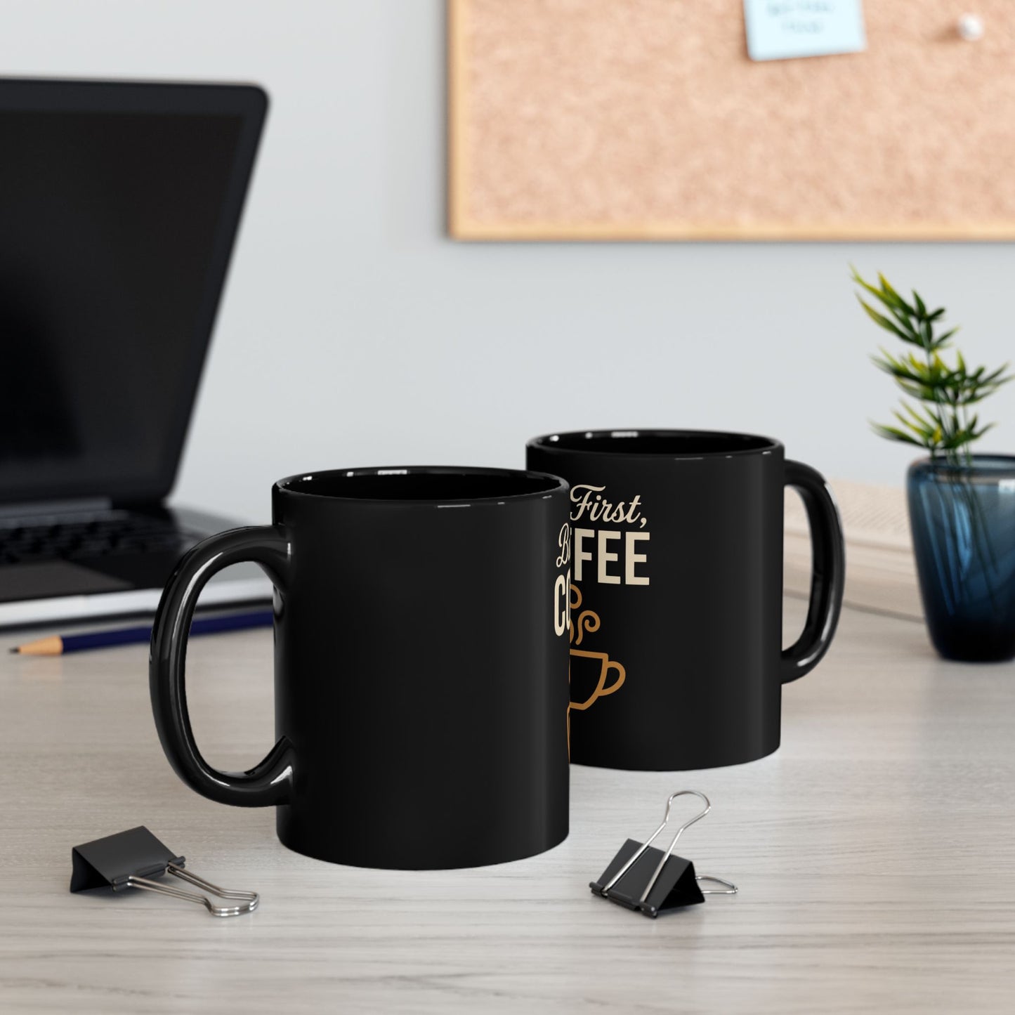 "But First, Coffee" – Minimalist Coffee Lover Mug