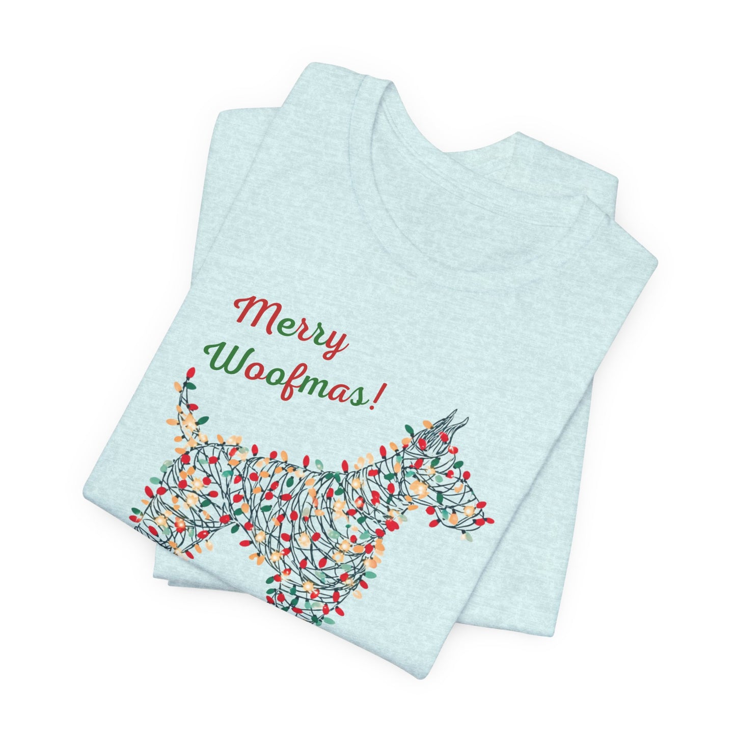 Merry Woofmas! Dog Christmas Lights T-Shirt
