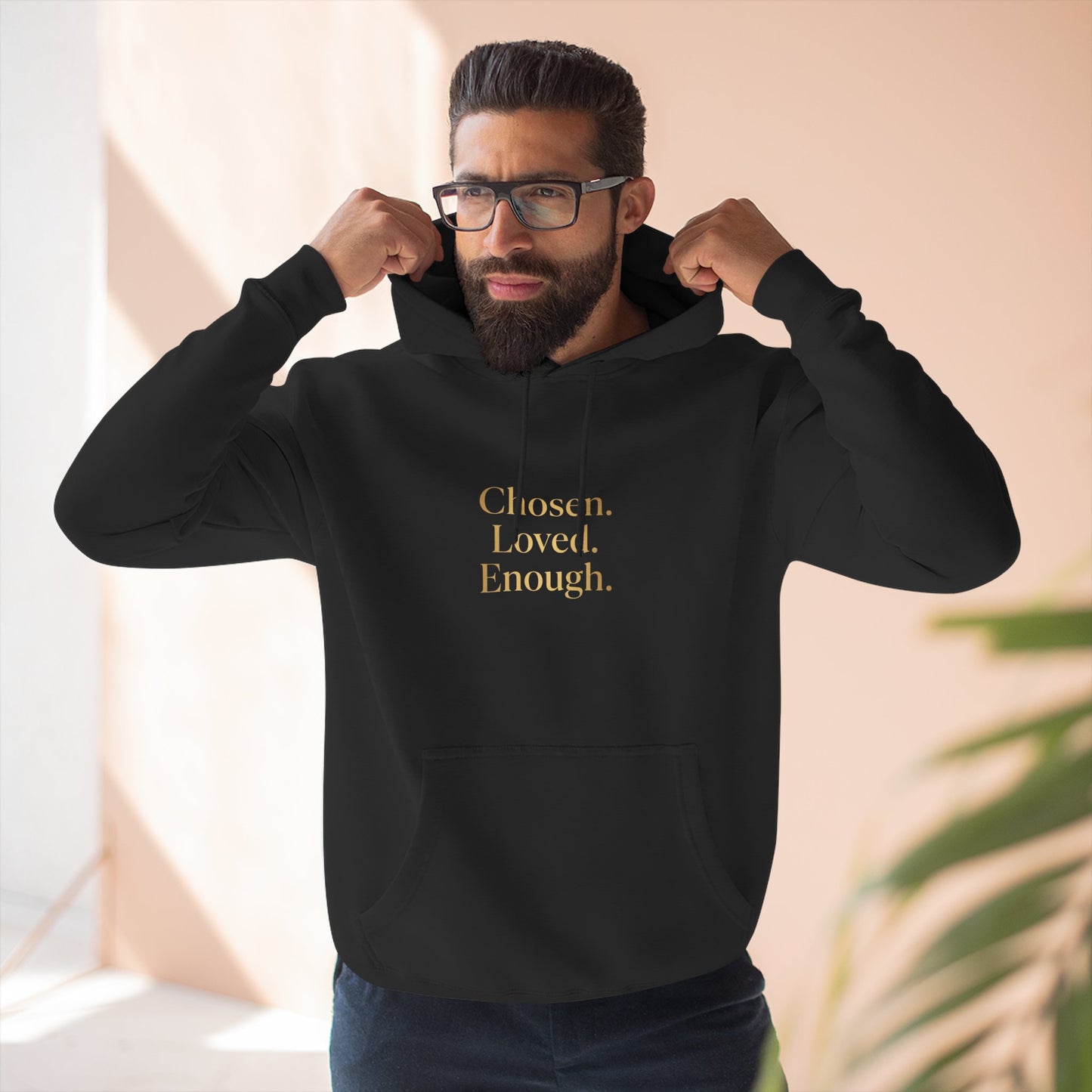 Chosen. Loved. Enough. Hoodie | Cozy Faith Affirmation