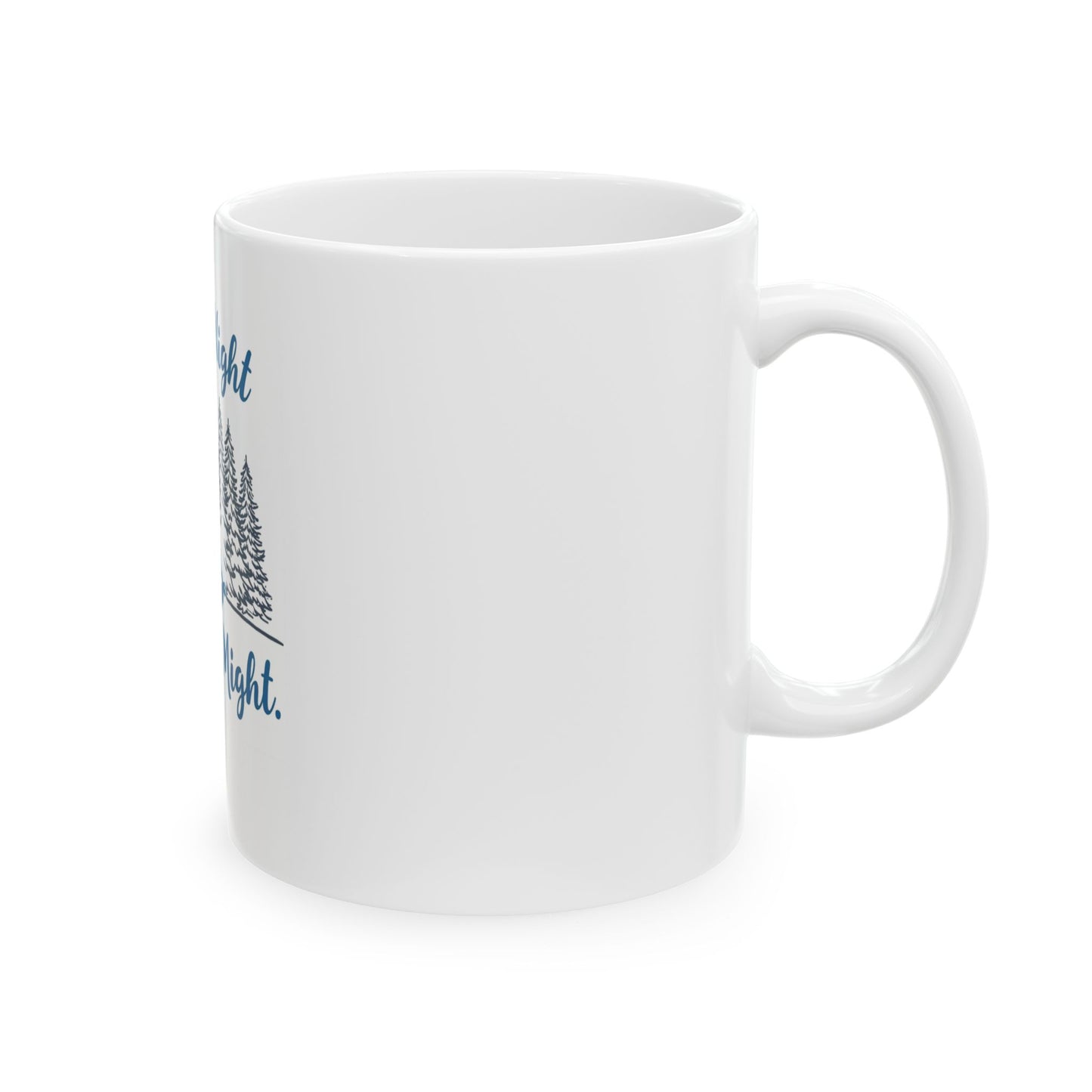Silent Night, Mindful Might — Winter Meditation Mug