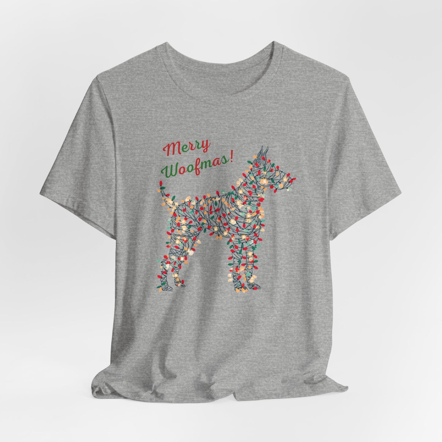 Merry Woofmas! Dog Christmas Lights T-Shirt