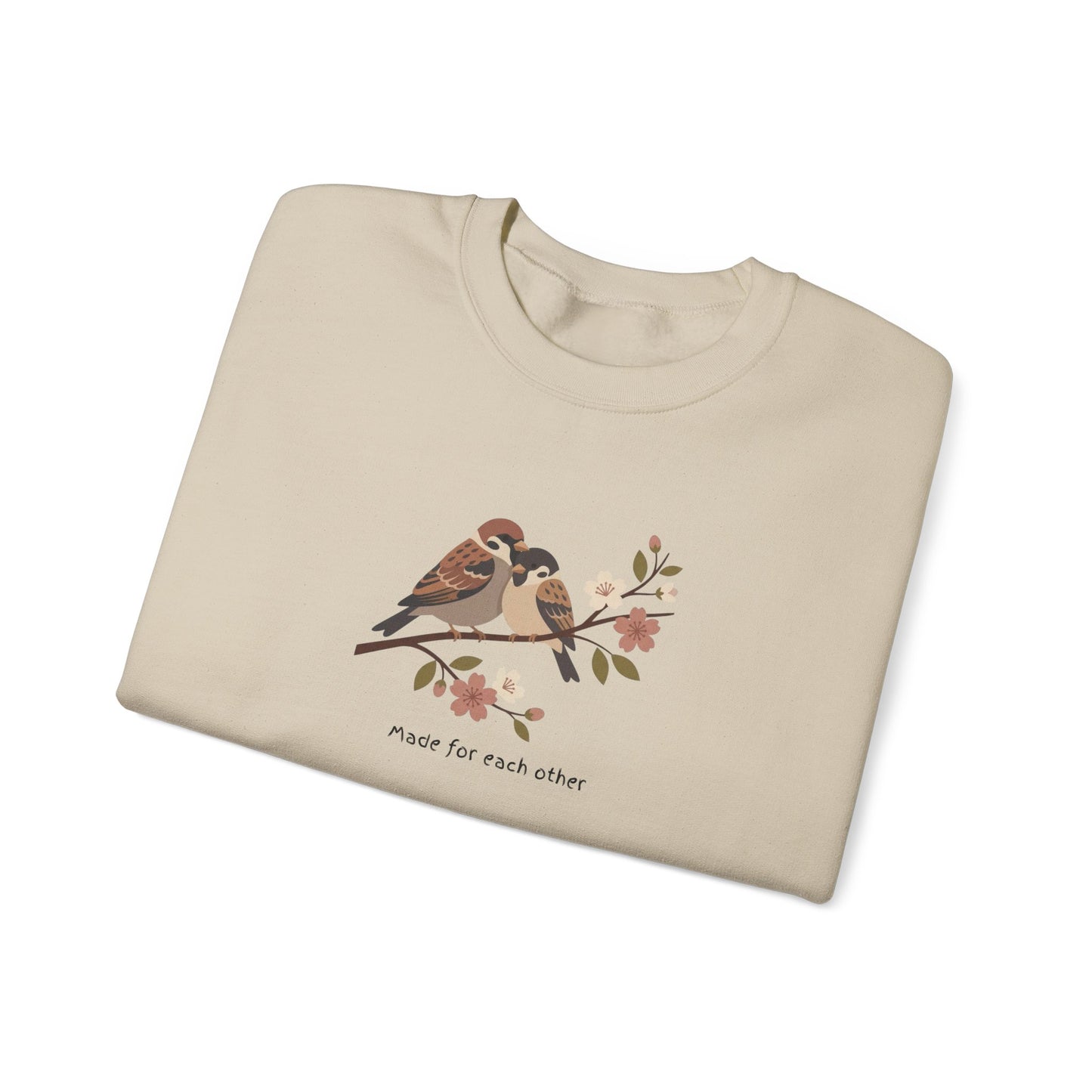 Made for Each Other Sweatshirt – Love Birds Valentine Crewneck