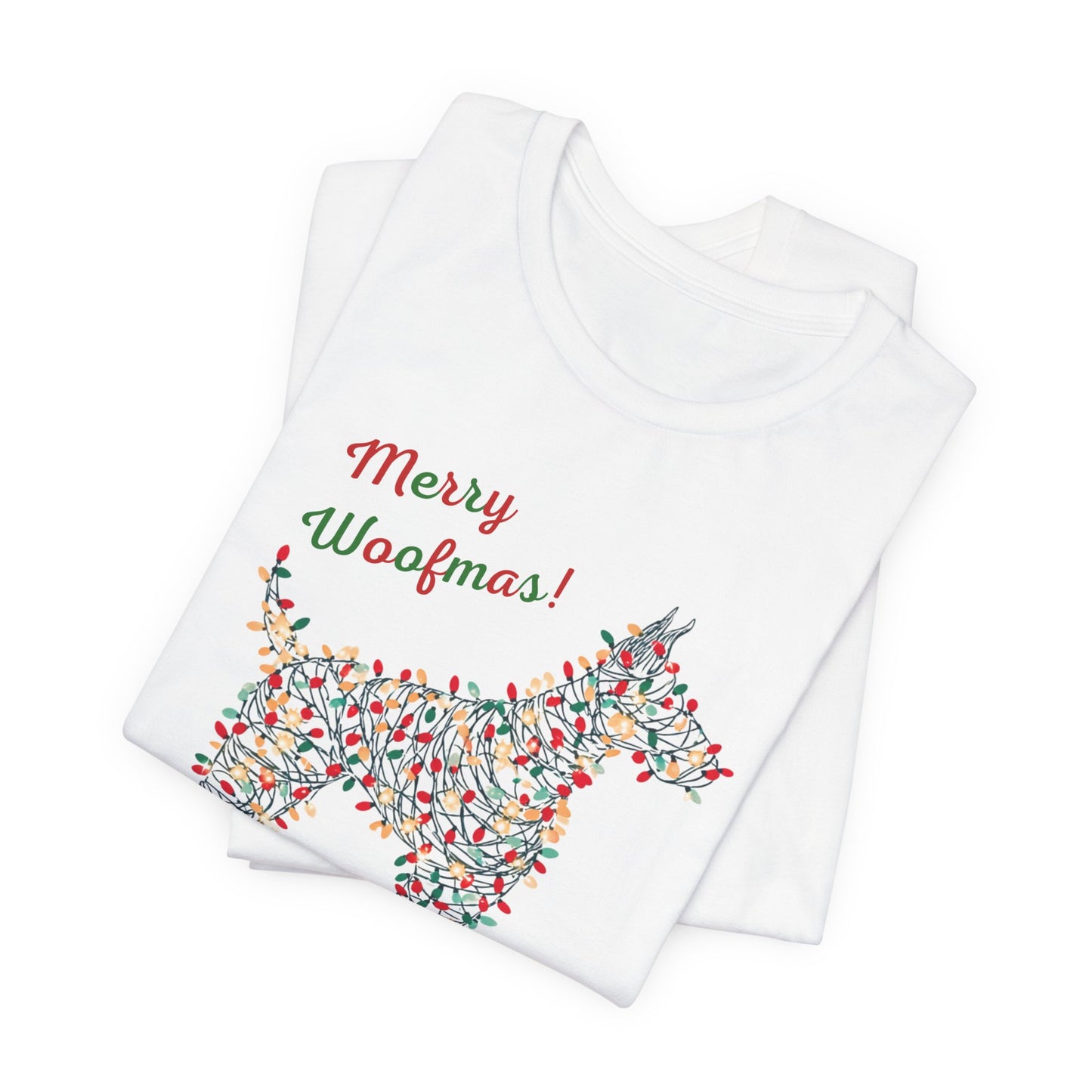 Merry Woofmas! Dog Christmas Lights T-Shirt
