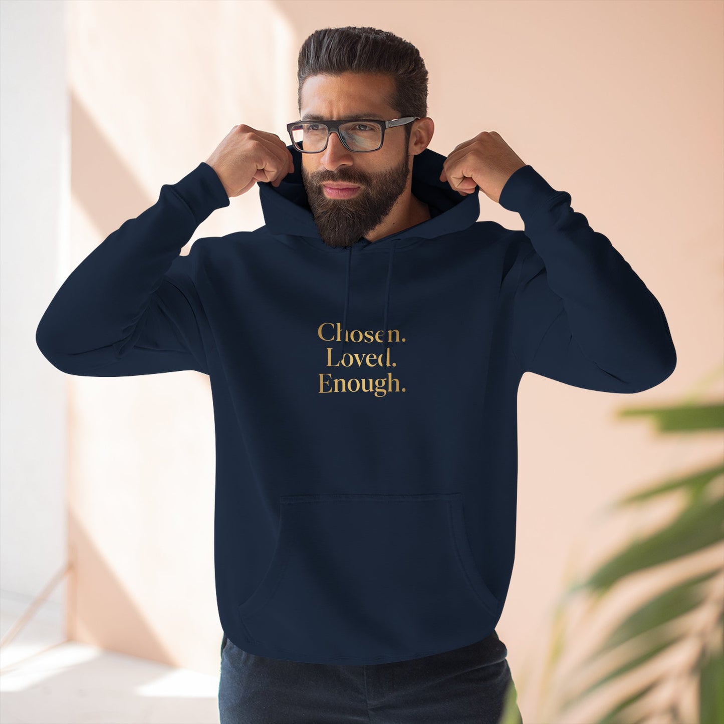 Chosen. Loved. Enough. Hoodie | Cozy Faith Affirmation