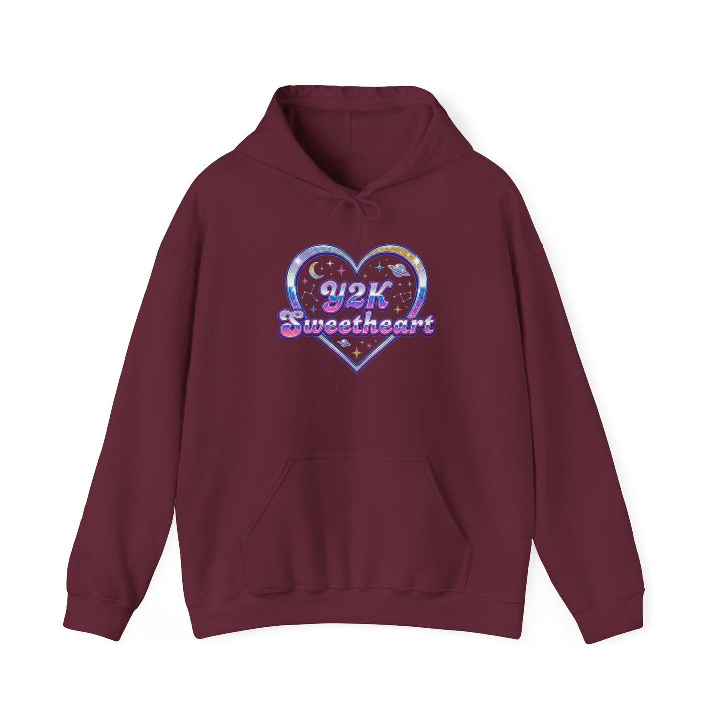 Y2K Sweetheart Classic Warmth Hoodie – Valentine Cozy Heart