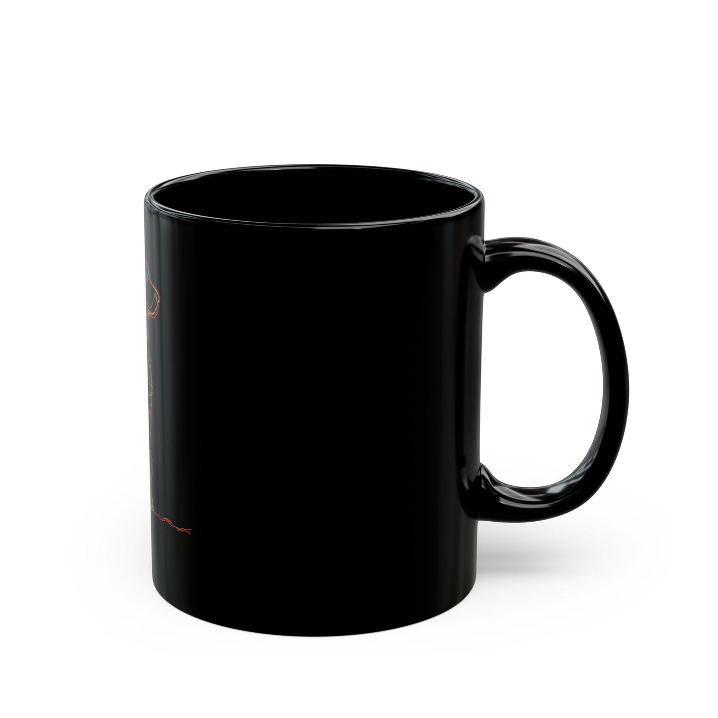 Merry Woofmas! Dog Christmas Mug — Black Center Design