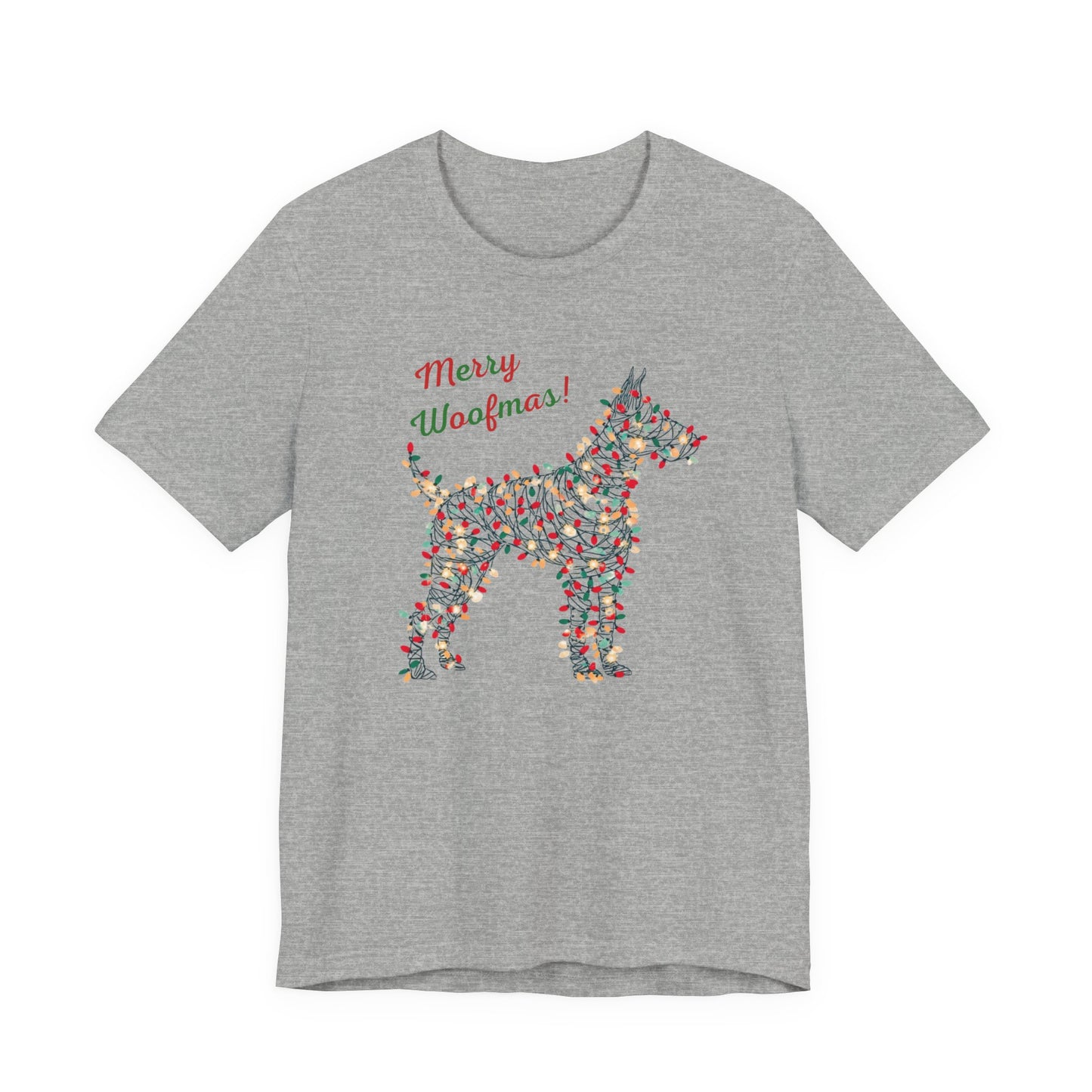 Merry Woofmas! Dog Christmas Lights T-Shirt