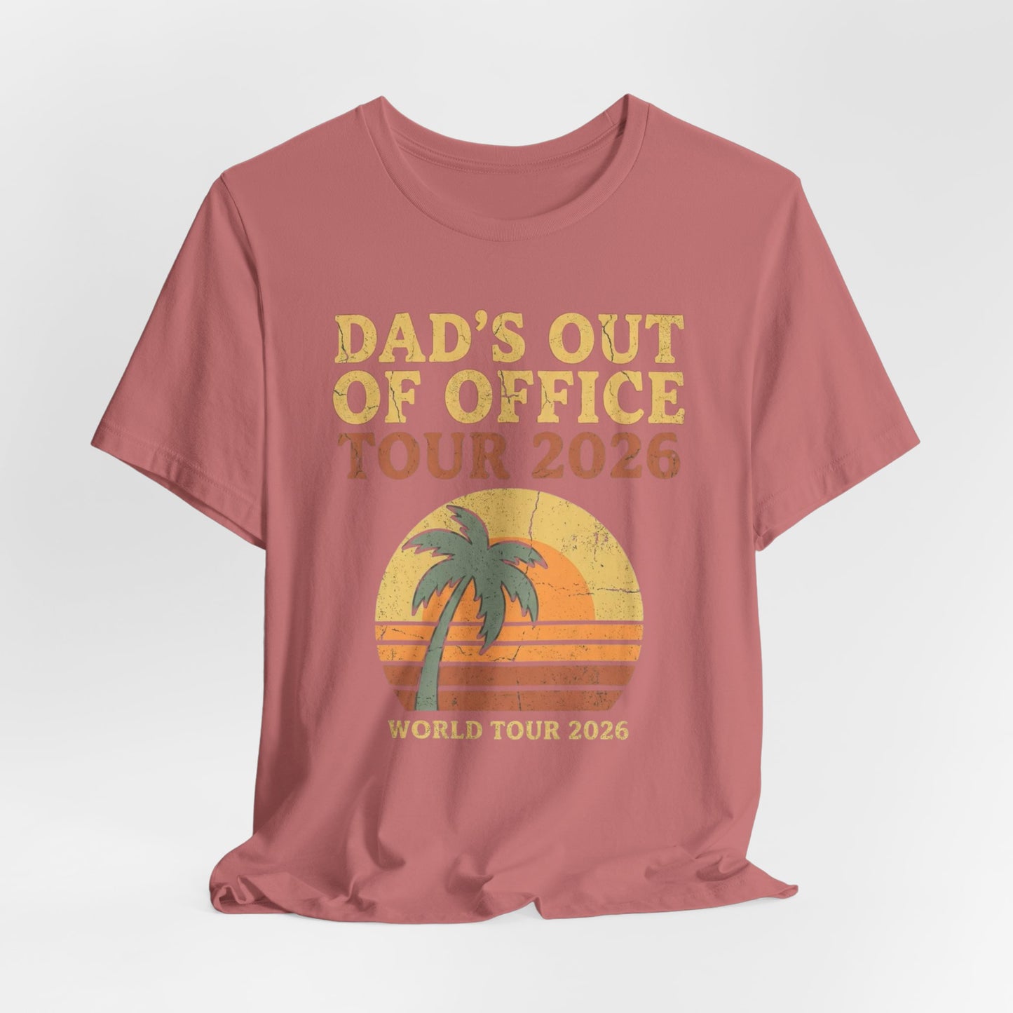 Dad's Out Of Office Tour 2026 T-Shirt | Funny Father's Day Shirt | Dad Vacation Tee | Retro Summer Dad Shirt