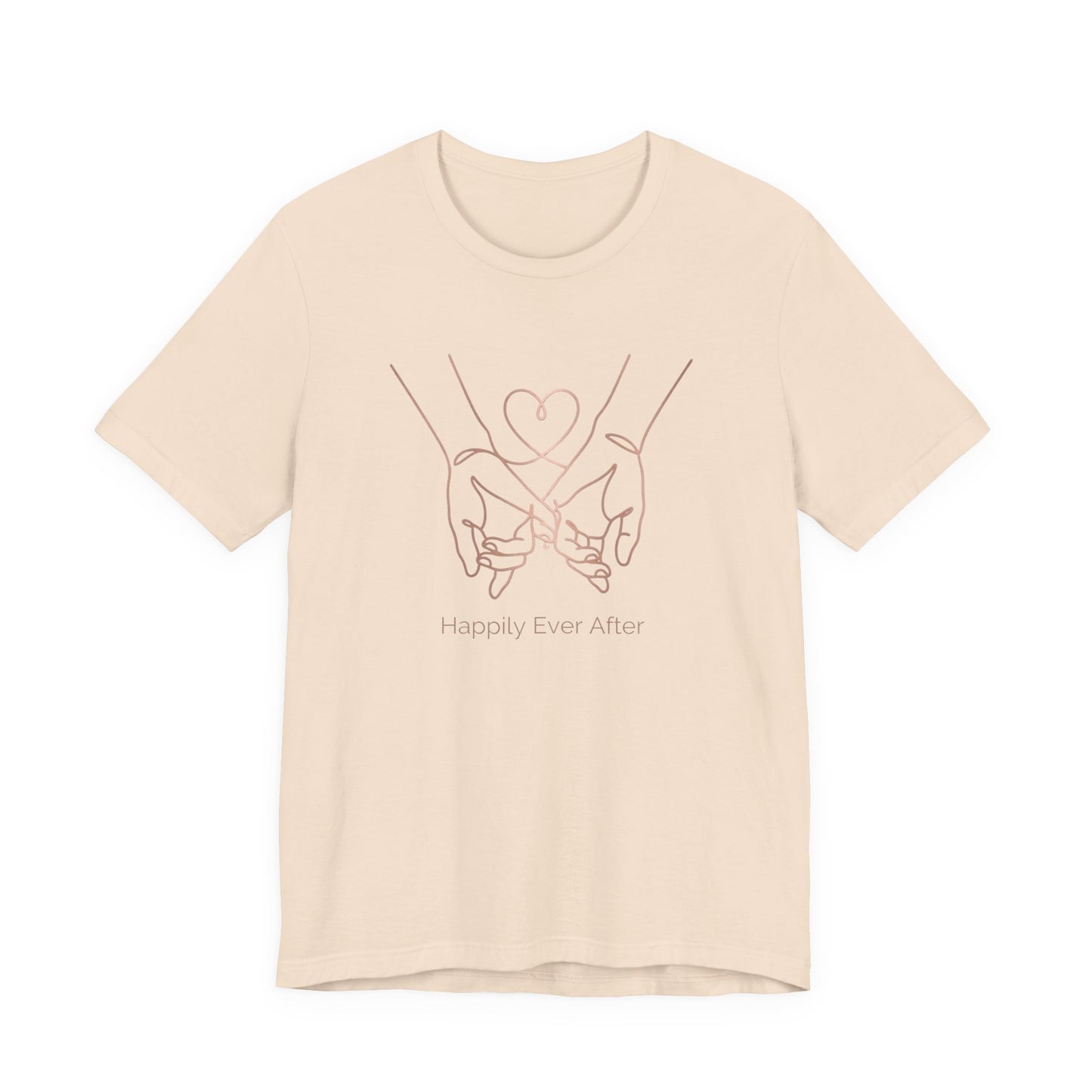 "Happily Ever After" Tee — Beautiful Line Art Love Bond