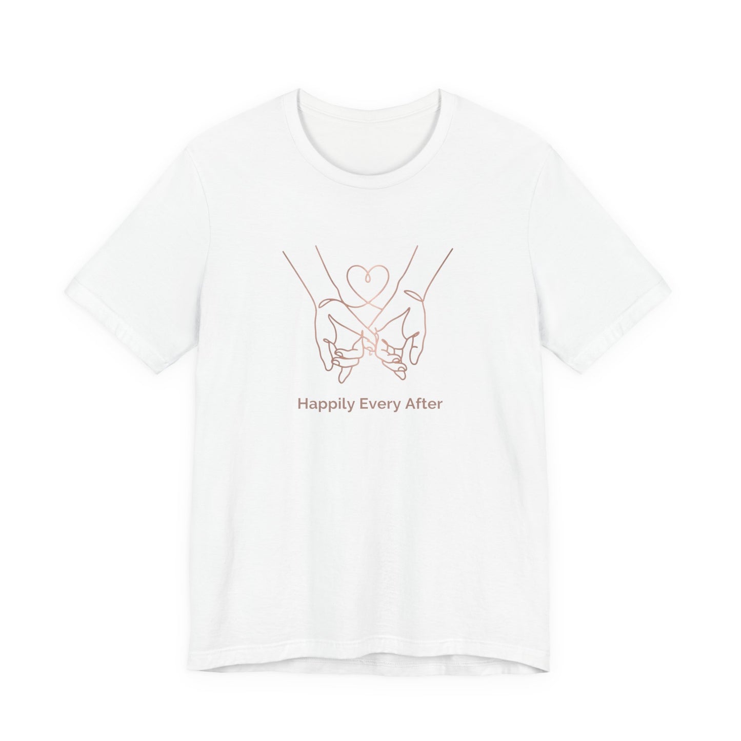"Happily Ever After" Tee — Beautiful Line Art Love Bond