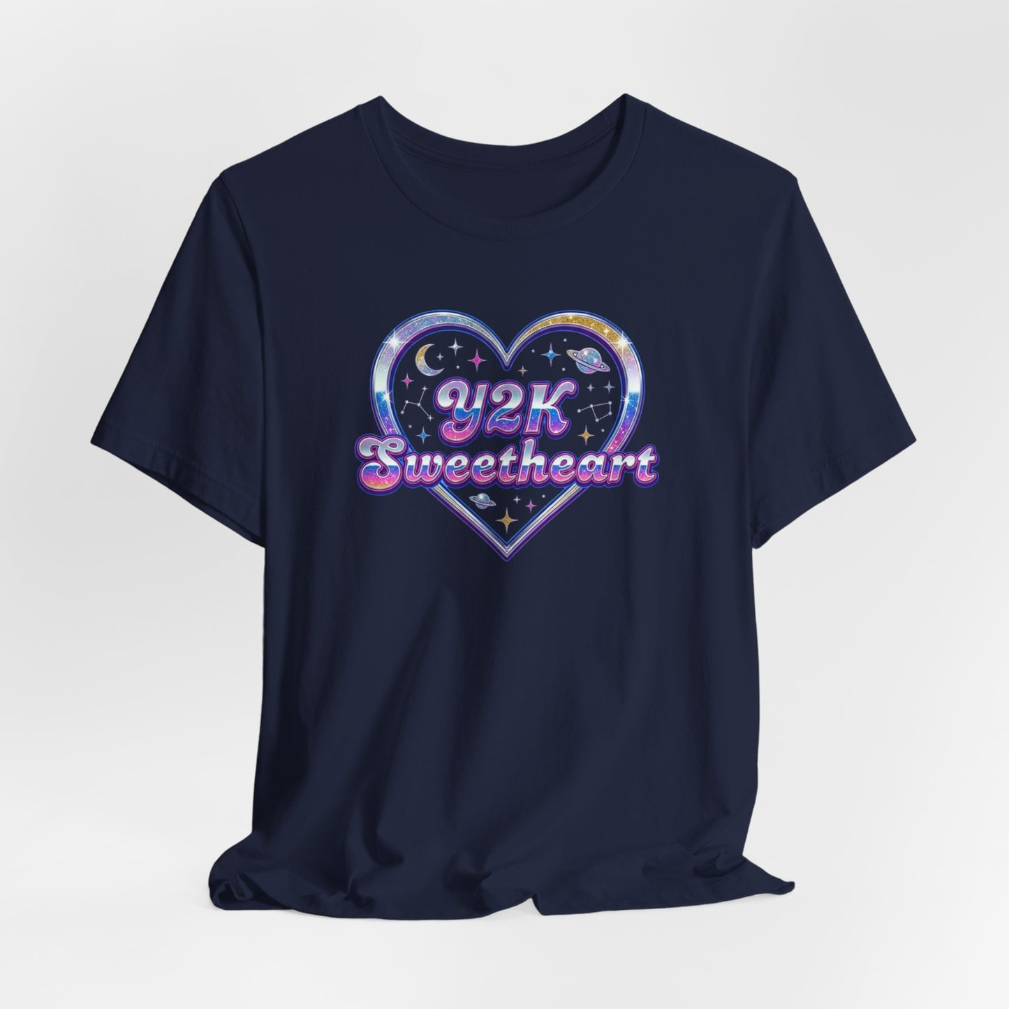 Y2K Sweetheart Tee – Retro Heart Valentine Shirt