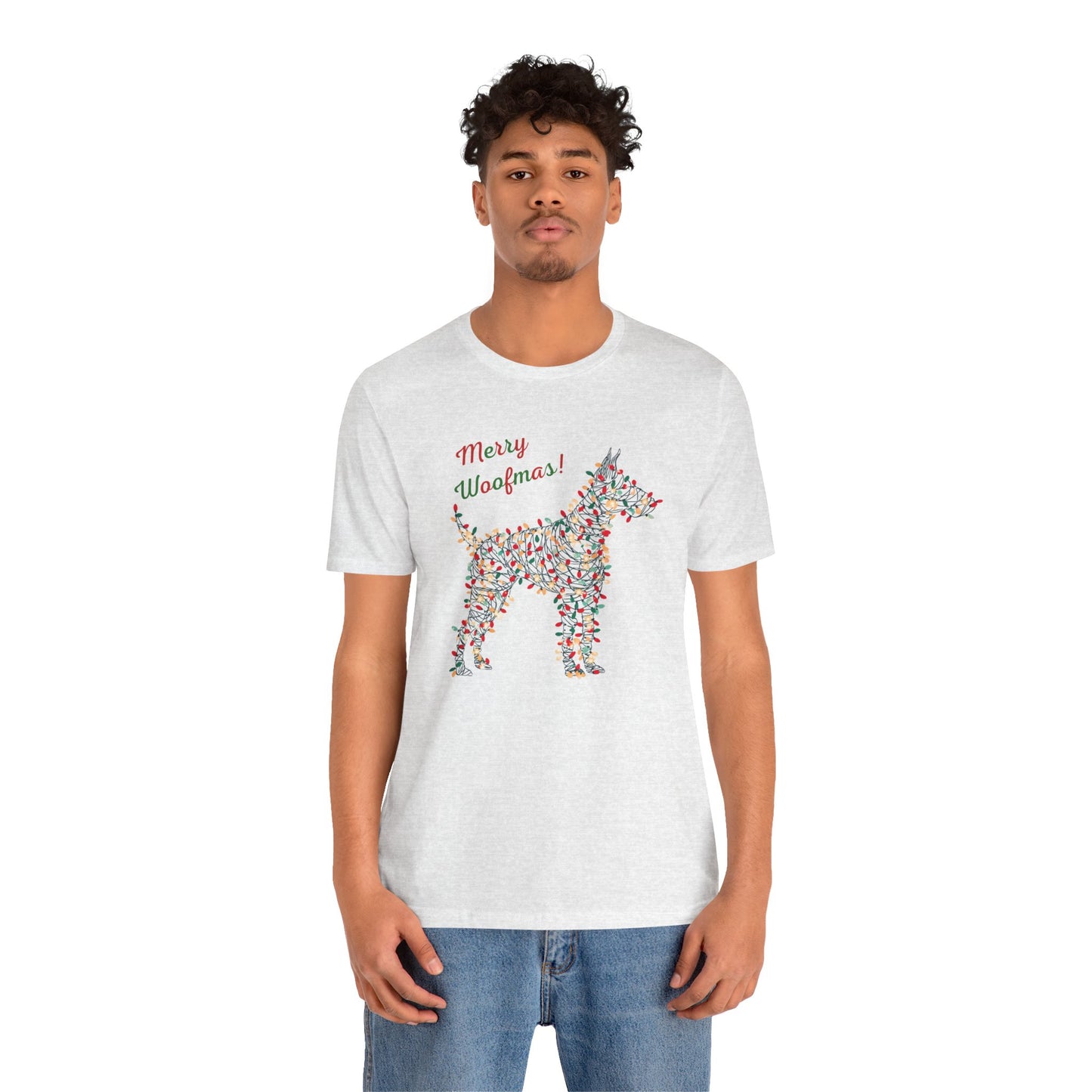 Merry Woofmas! Dog Christmas Lights T-Shirt