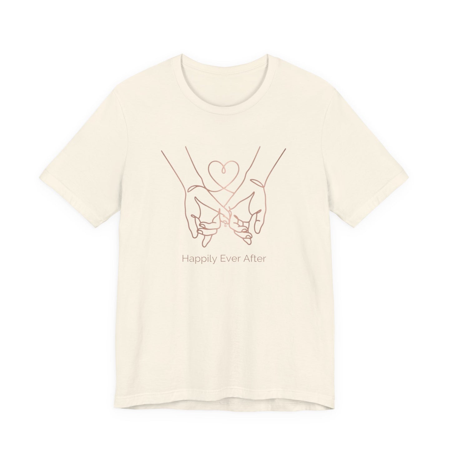 "Happily Ever After" Tee — Beautiful Line Art Love Bond